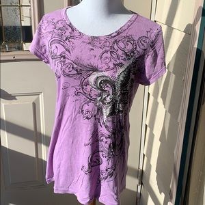 Purple bling women’s top size extra large